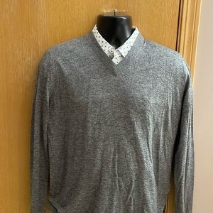 Ted Baker l/s men’s v neck sweater size 5 grey